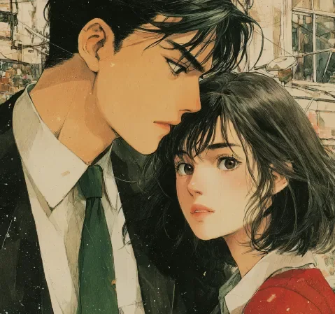 漫画作品《午后面包房》封面，日常治愈题材方向的生活场景